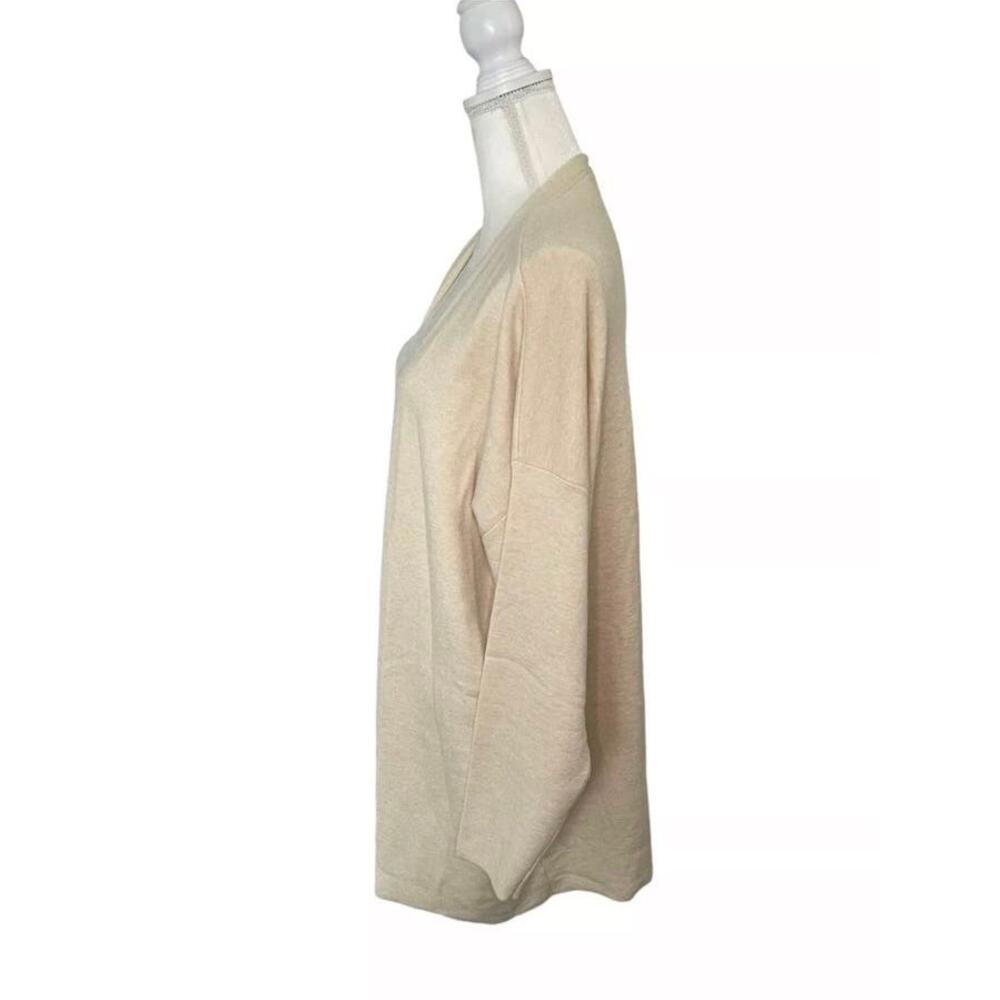 Express Knit Cardigan Duster Long Sleeve Open Front Cream Size Large - NWT - Picture 3 of 9